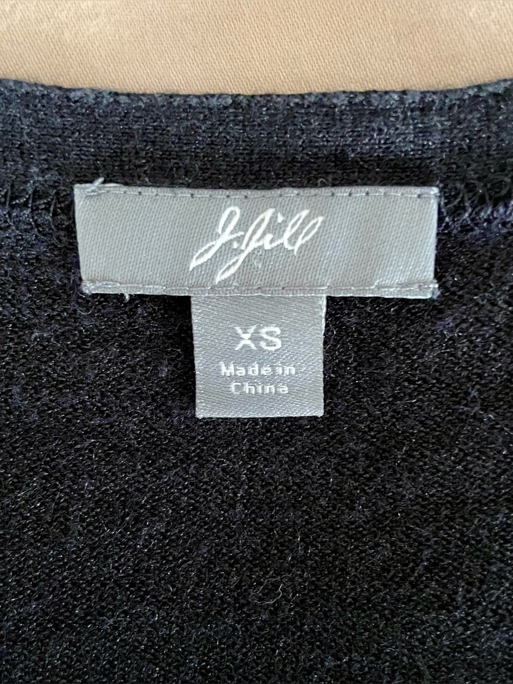 J. Jill Black Linen Blend Scoop Neck Longline Tunic XS - Picture 3 of 3